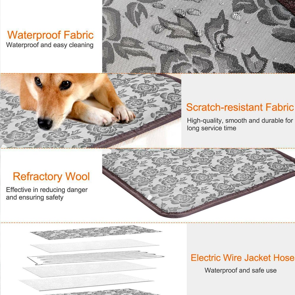 Self-Heating Thermal Dog Bed Pad | Waterproof Joint Relief for Senior & Anxious Dogs | No Electricity Needed